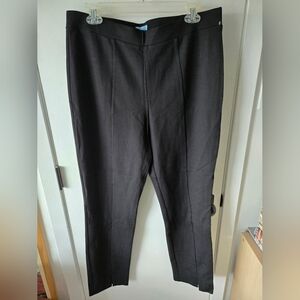 CeCe Black Dress Pants Straight-Leg Formal Size L